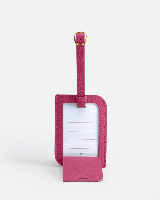 Olivia Luggage Tag Fushia