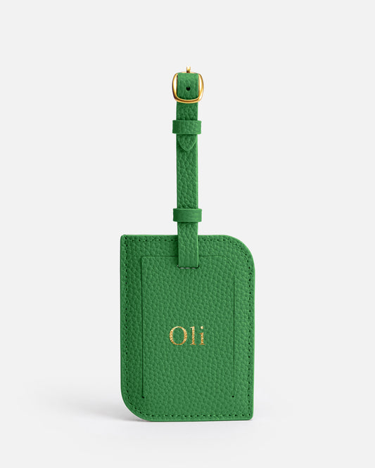Olivia Luggage Tag Emerald