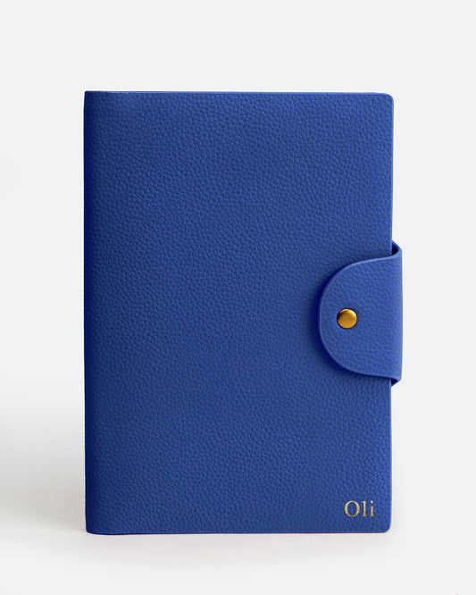 Olivia A5 Notebook Holder Ocean Blue