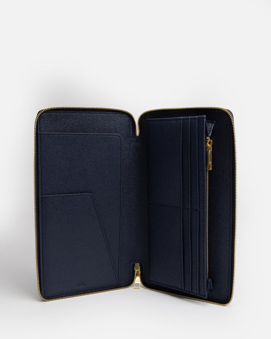 Essentials Zip Travel Wallet Navy