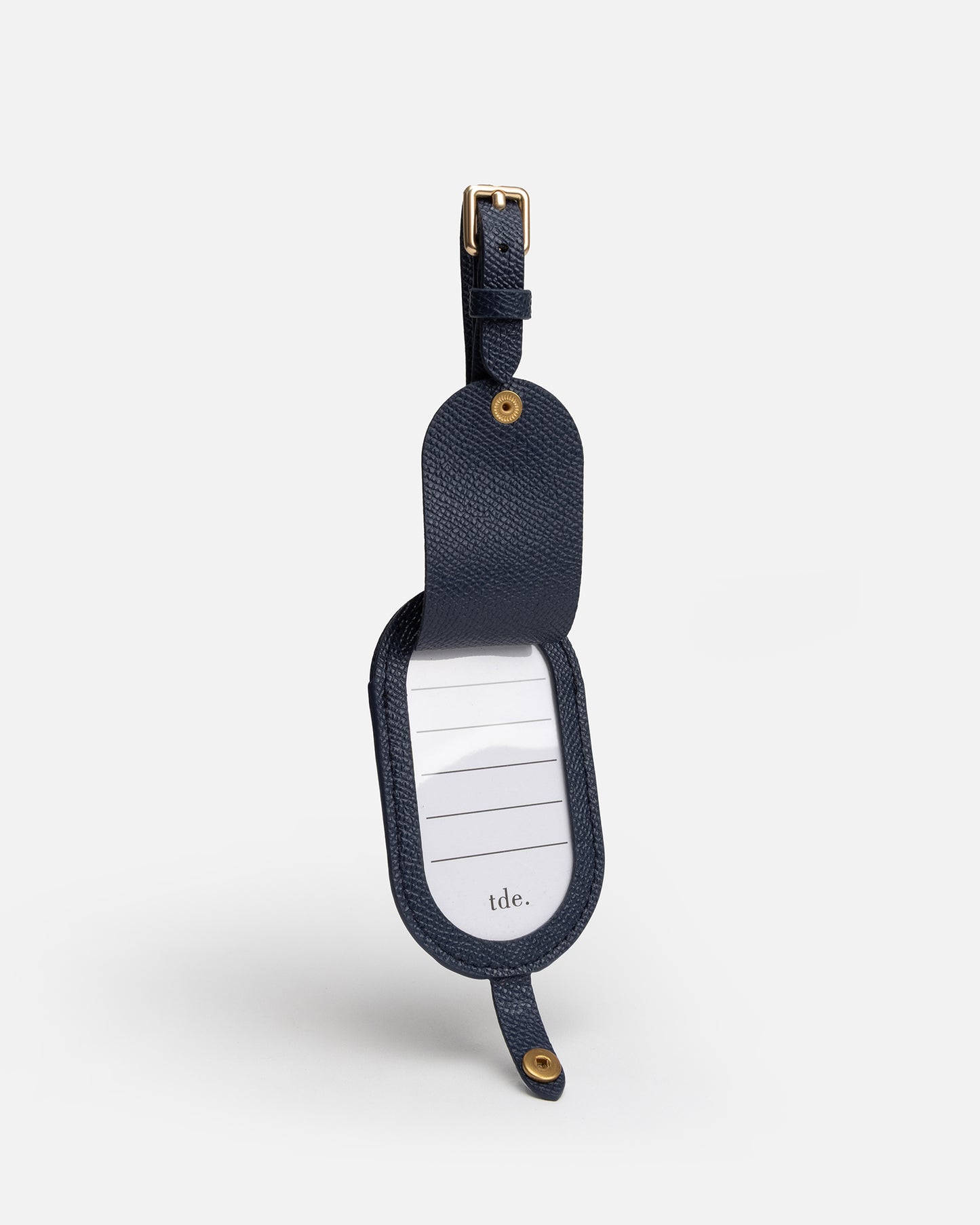Essentials Round Luggage Tag Navy