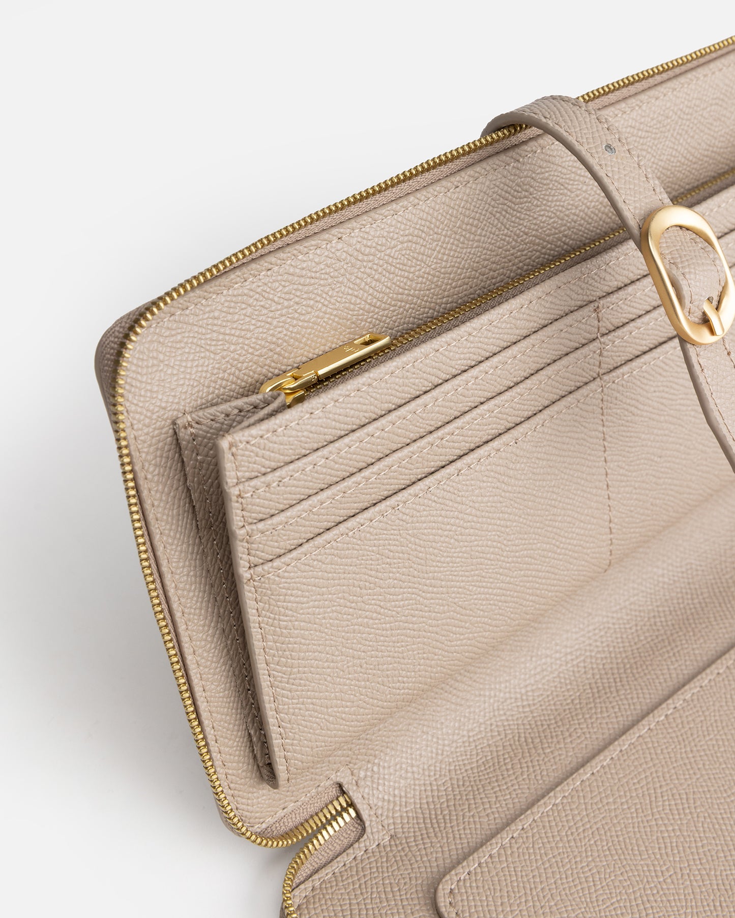 Aria Zip Travel Wallet Sepia