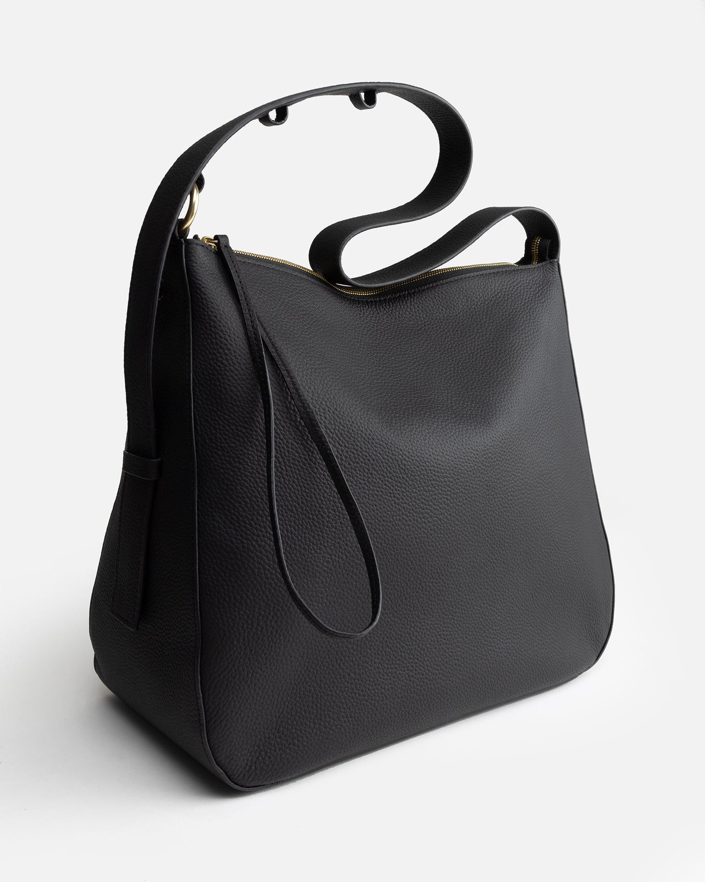 Olivia Large Hobo Black