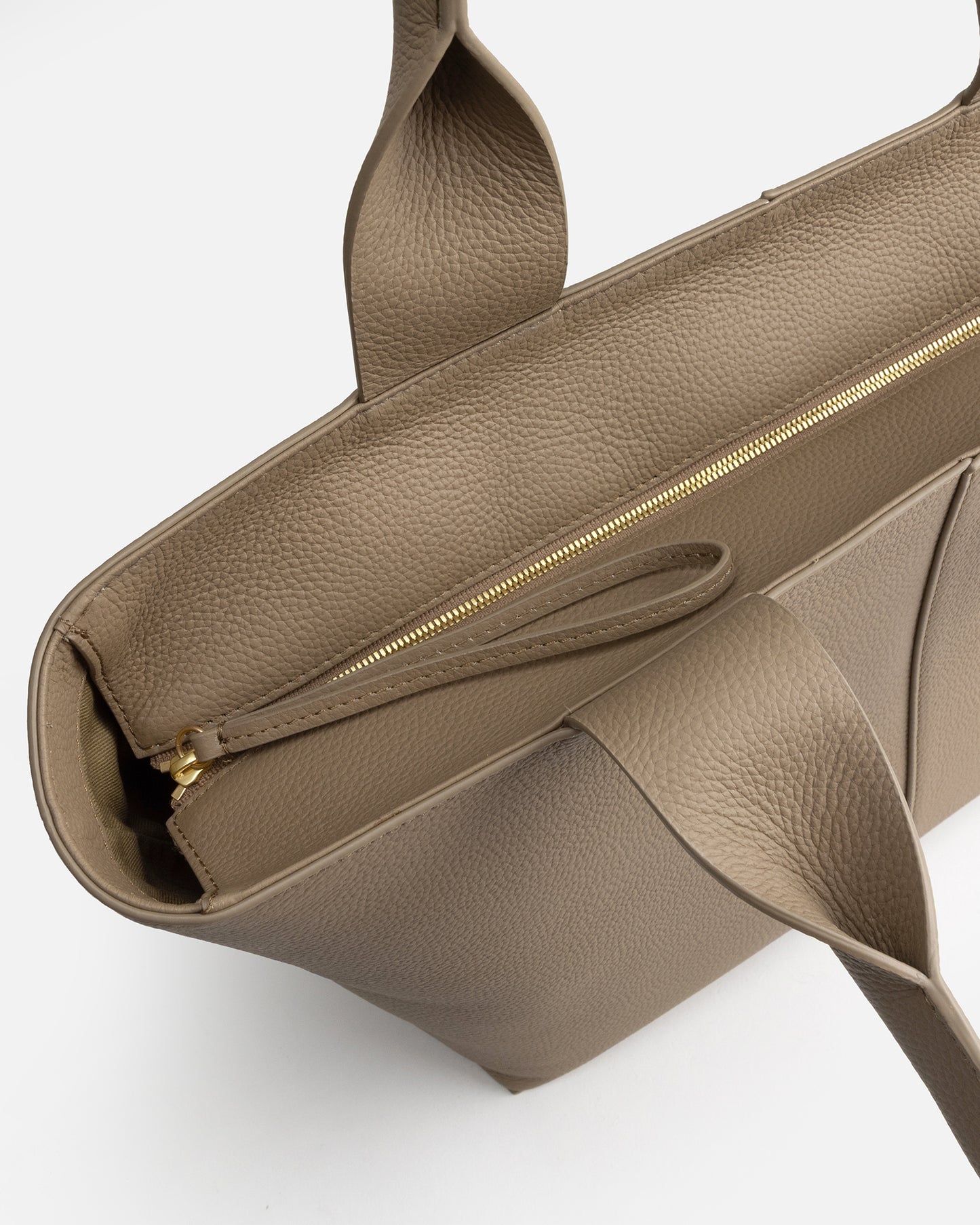 Olivia Shoulder Tote Sepia