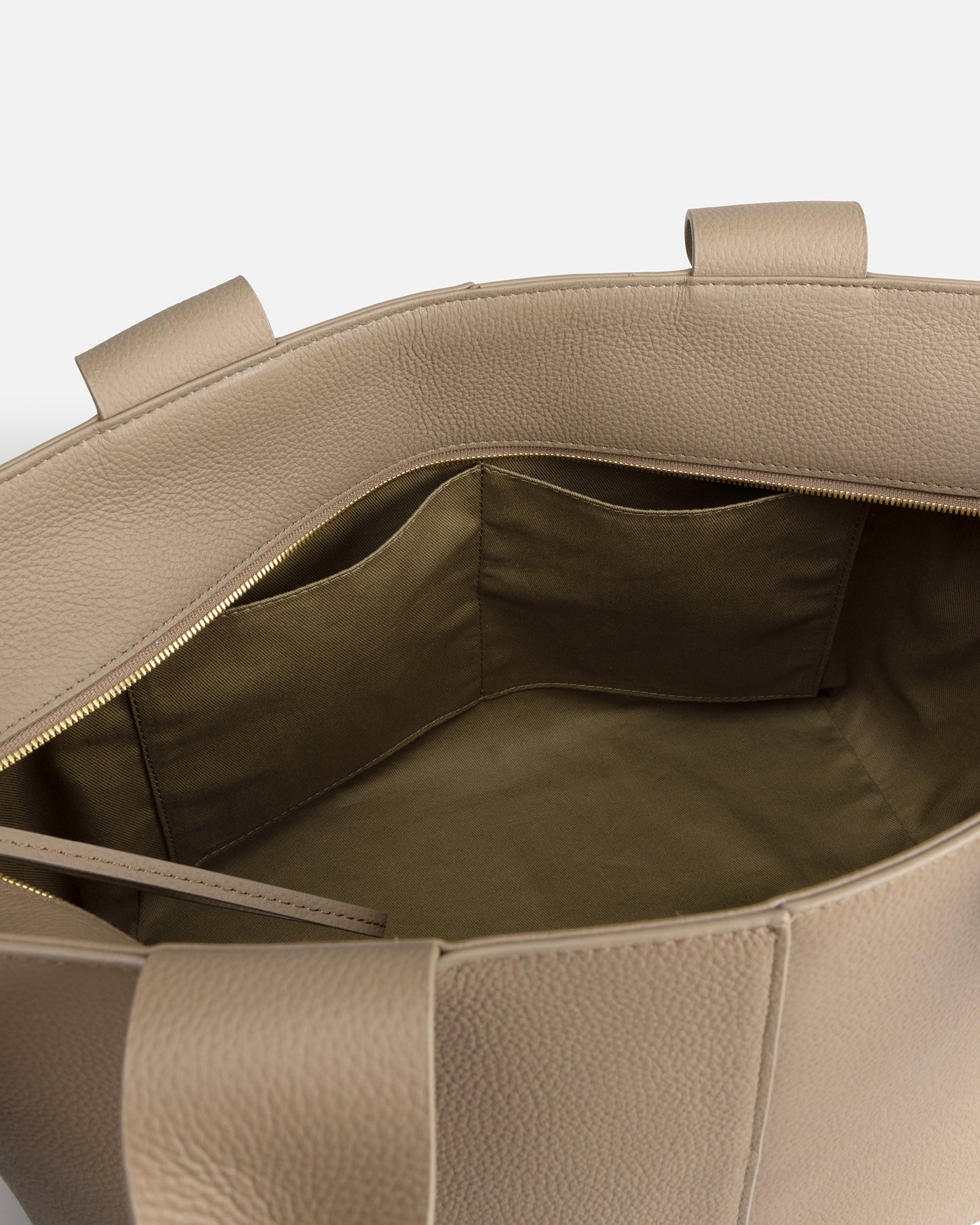 Olivia Shoulder Tote Sepia