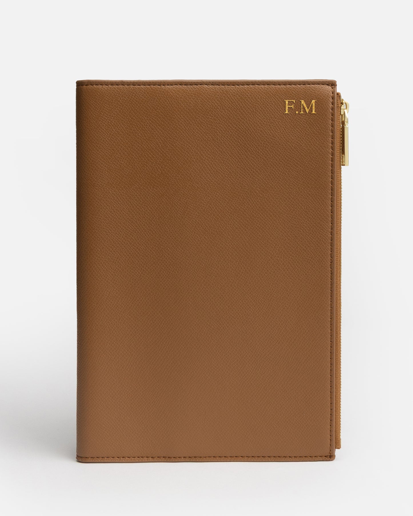 Essentials A5 Zip Compendium Tan