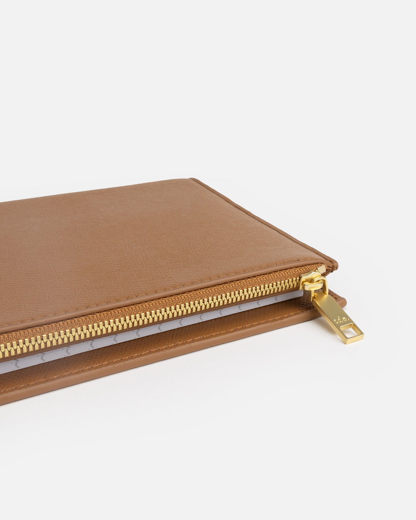 Essentials A5 Zip Compendium Tan