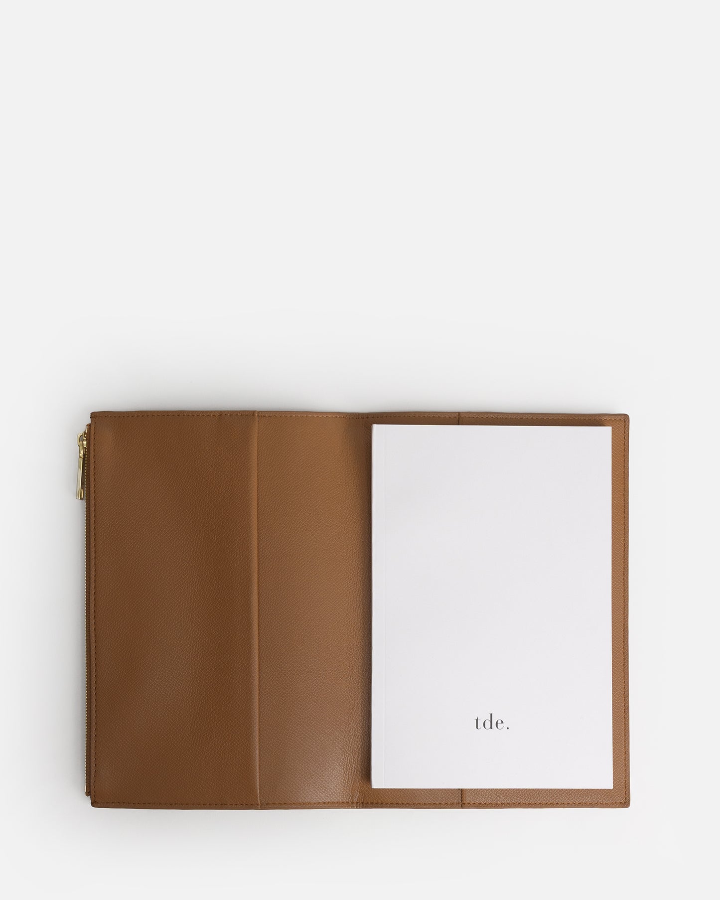 Essentials A5 Zip Compendium Tan