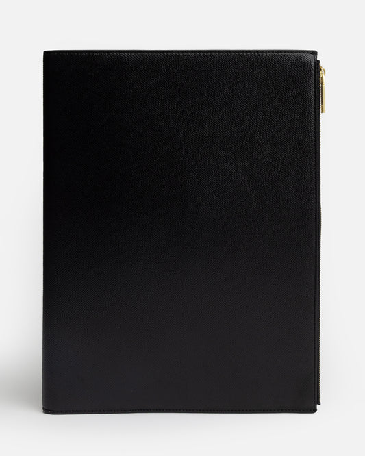 Essentials A4 Zip Compendium Black