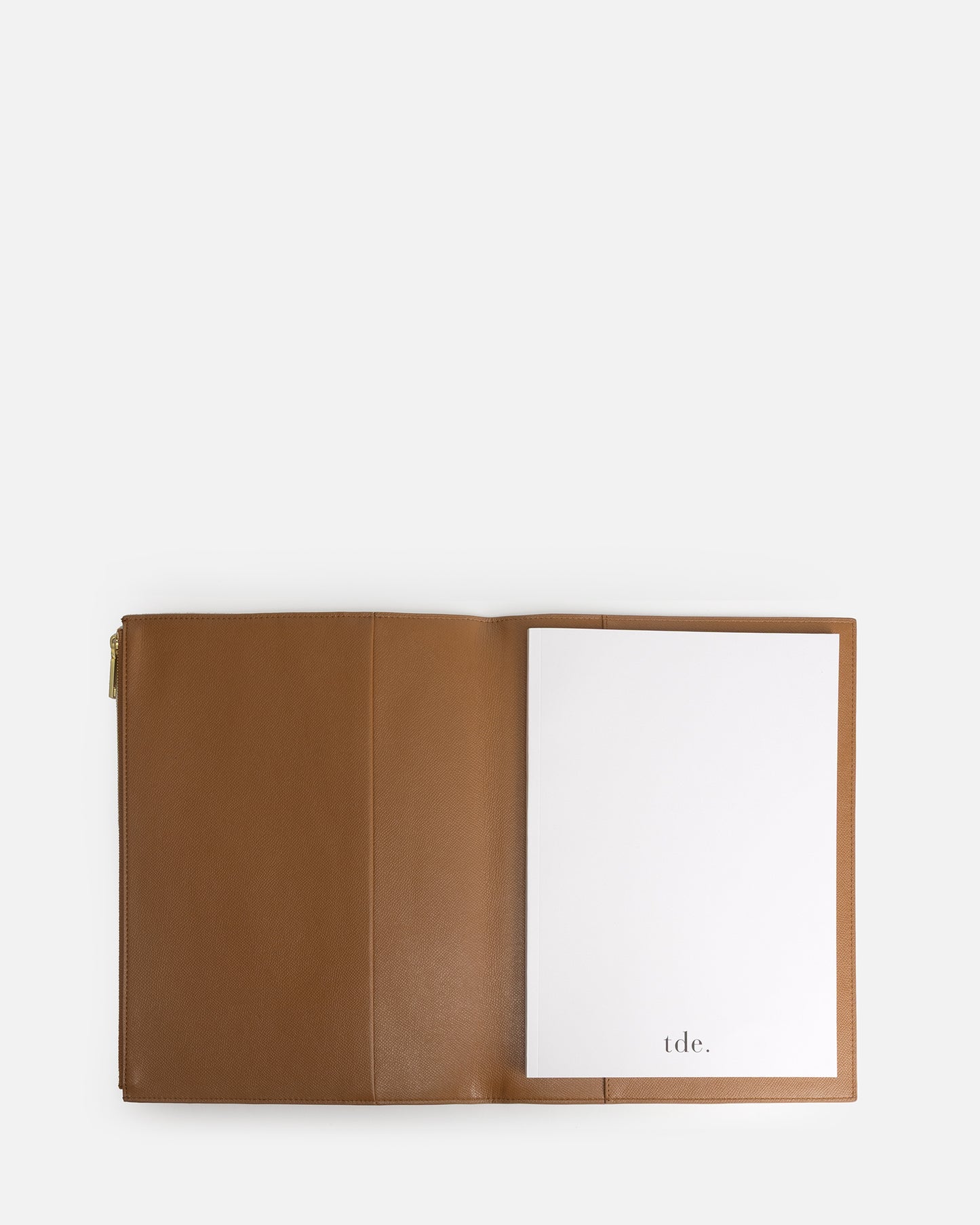 Essentials A4 Zip Compendium Tan