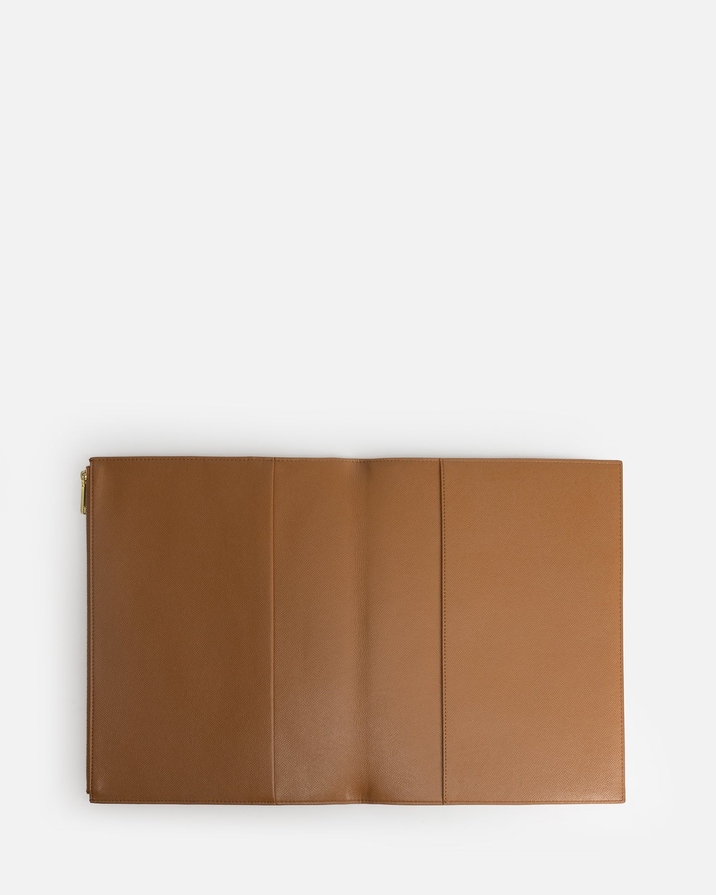 Essentials A4 Zip Compendium Tan