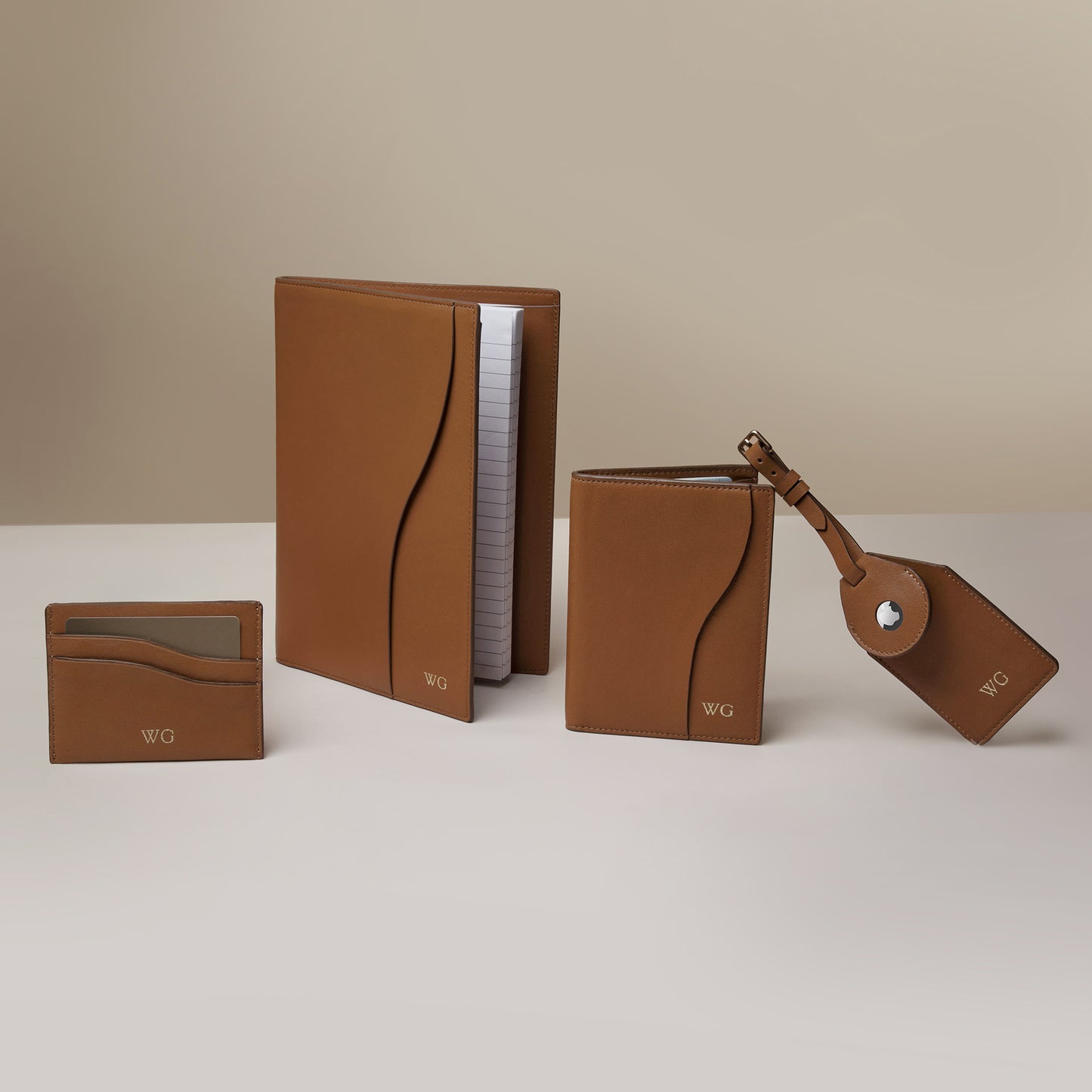 Wave Passport Cover Rich Tan