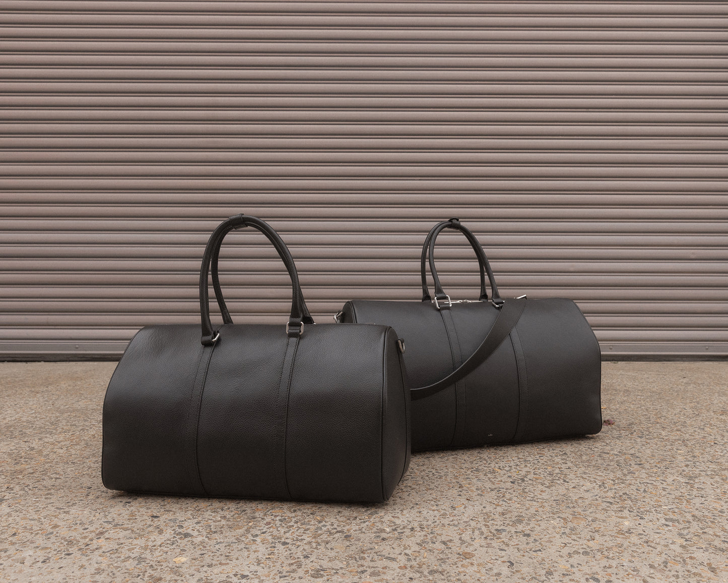 Jude Weekend Bag Small Black and Silver