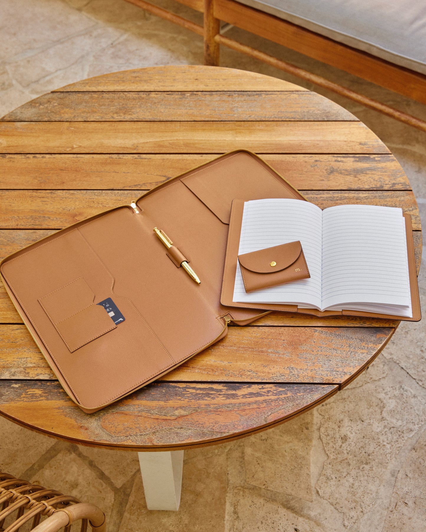 Essential Business Card Holder Rich Tan