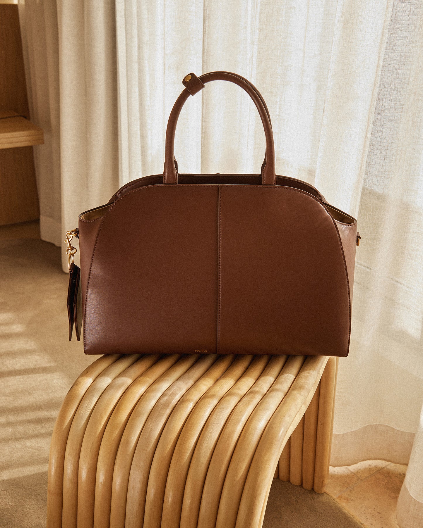 Mila Work Tote Bag Cocoa