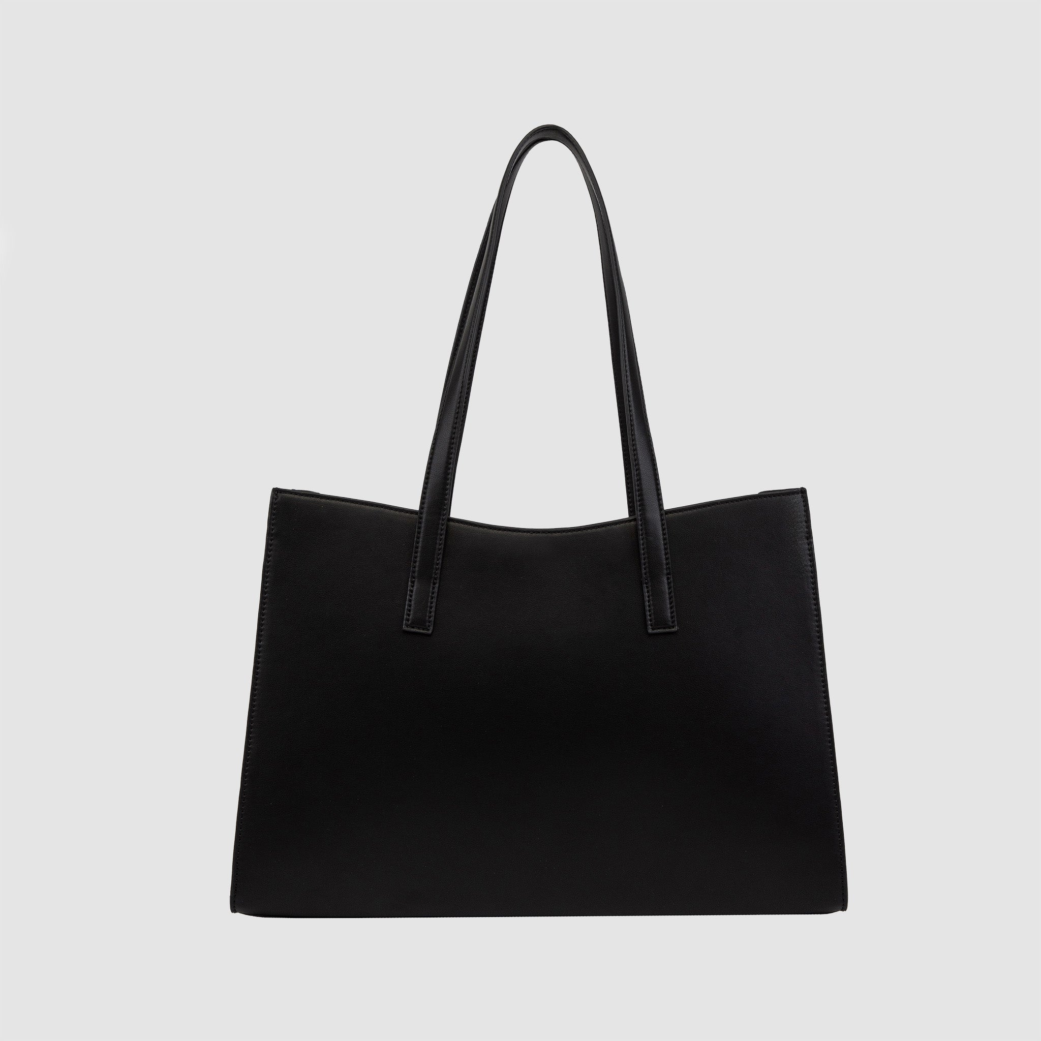 Personalised Timeless Tote Bag Black with initials | tde – The Daily Edited