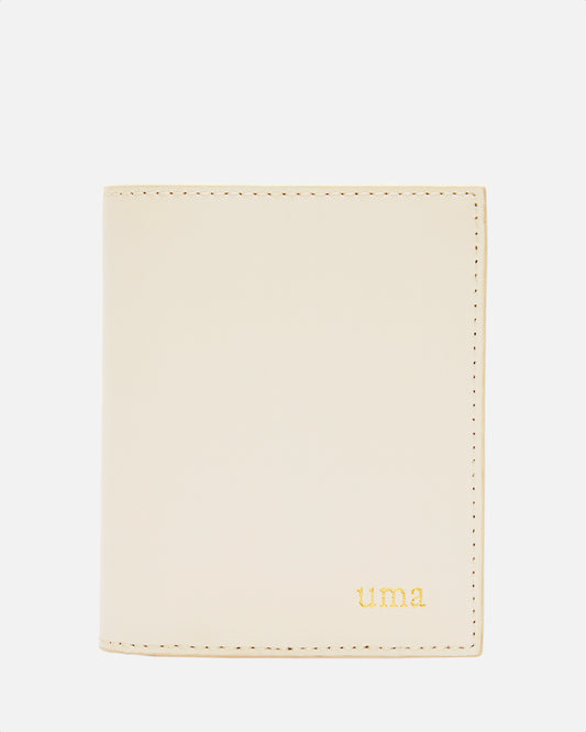 Uma 4CC Press Snap Wallet Cream