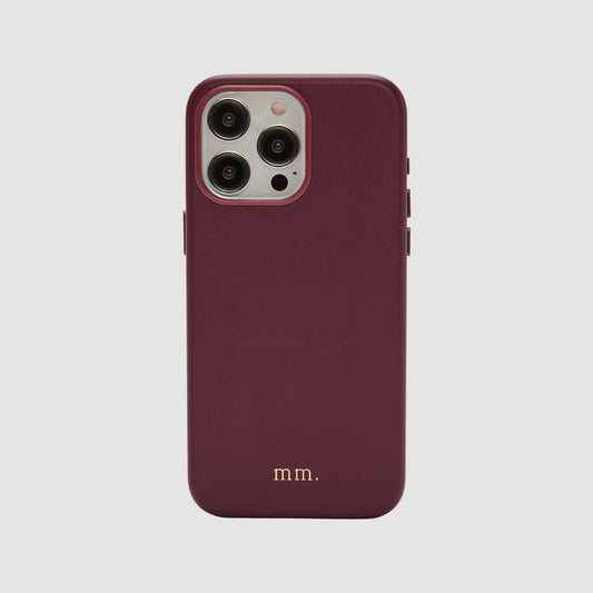 iPhone 15 Pro Max Vegan Case Burgundy