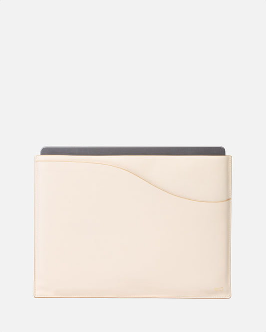 Wave 14 Inch Laptop Sleeve Cream