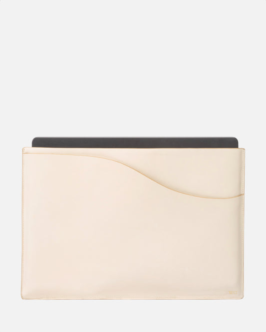 Wave 16 Inch Laptop Sleeve Cream