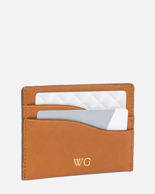 Wave 4CC Card Holder Rich Tan