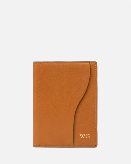 Wave Passport Cover Rich Tan