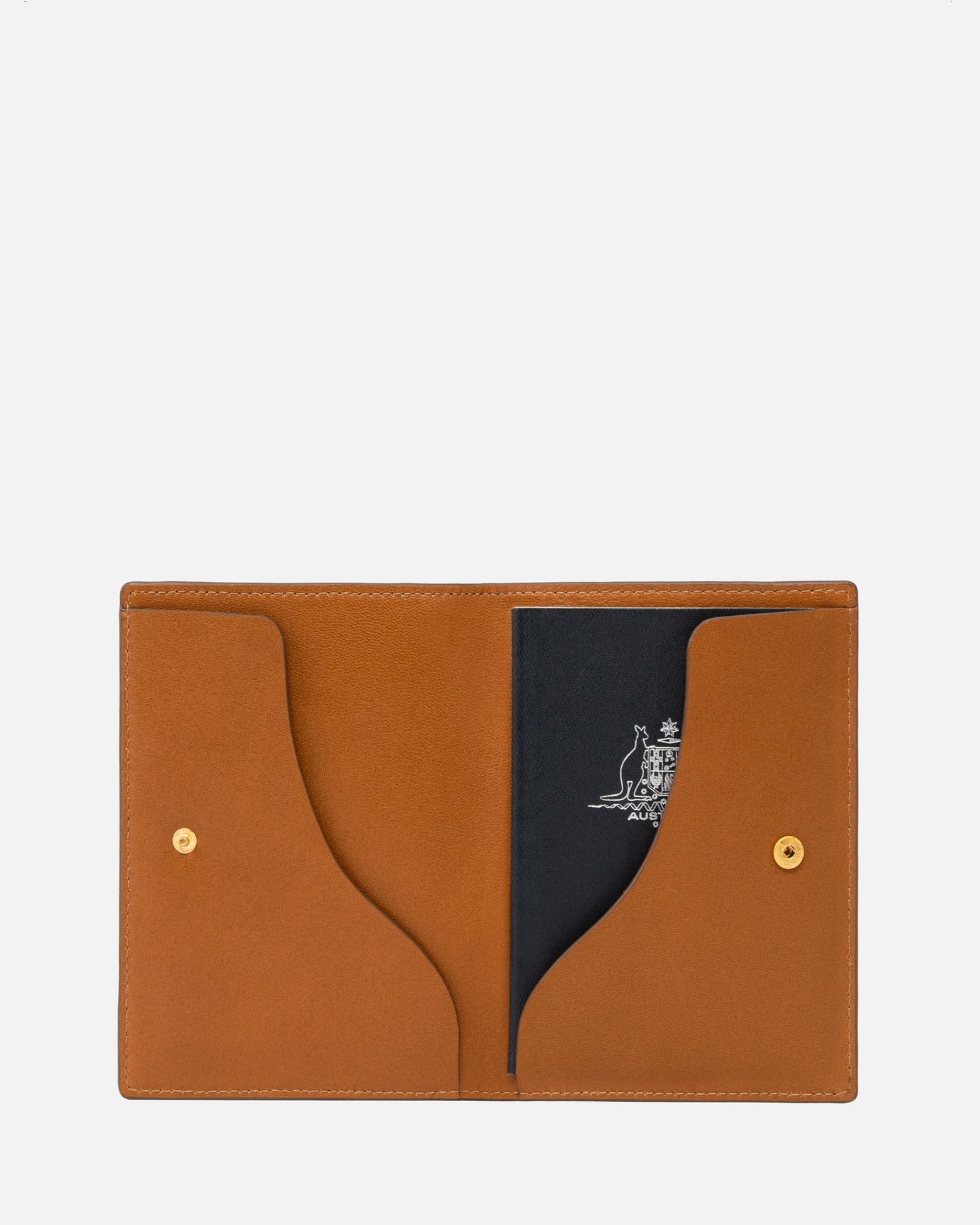 Wave Passport Cover Rich Tan