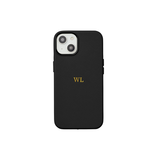 Personalised Leather iPhone 14 Case  Add your name or initials - The Case  Club