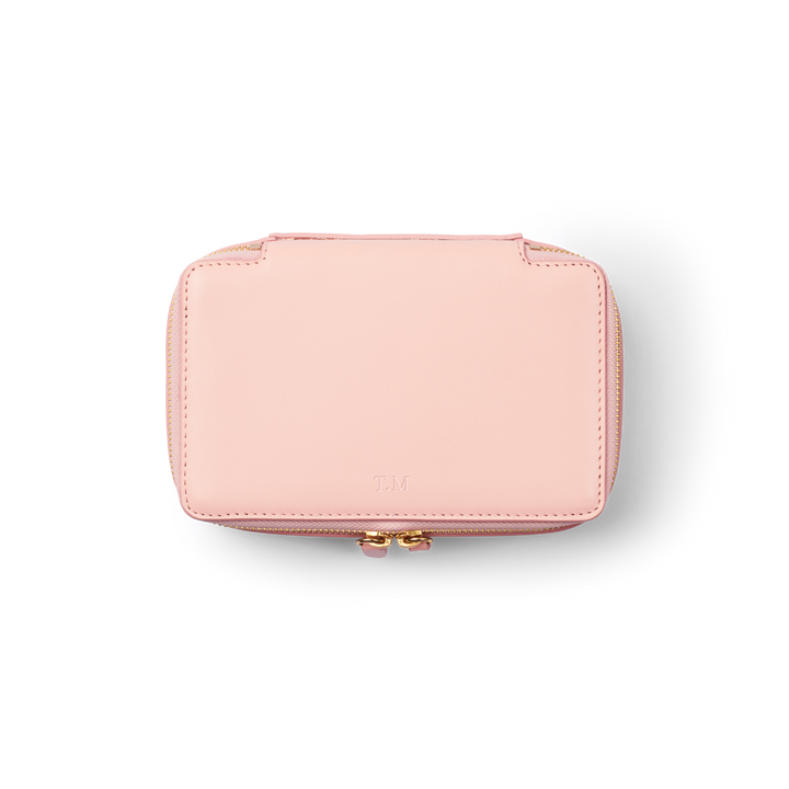 Personalised Jewellery Box Travel Case Leather TDE