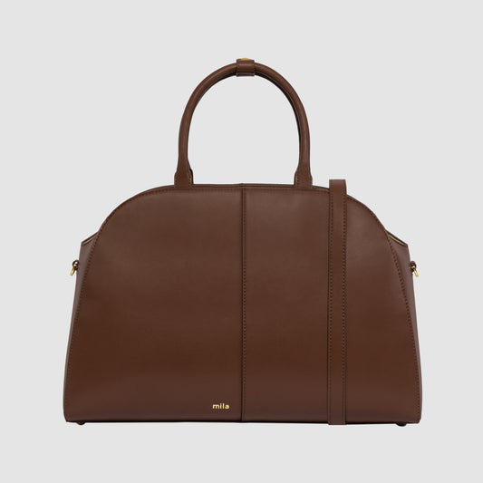 Mila Work Tote Bag Cocoa