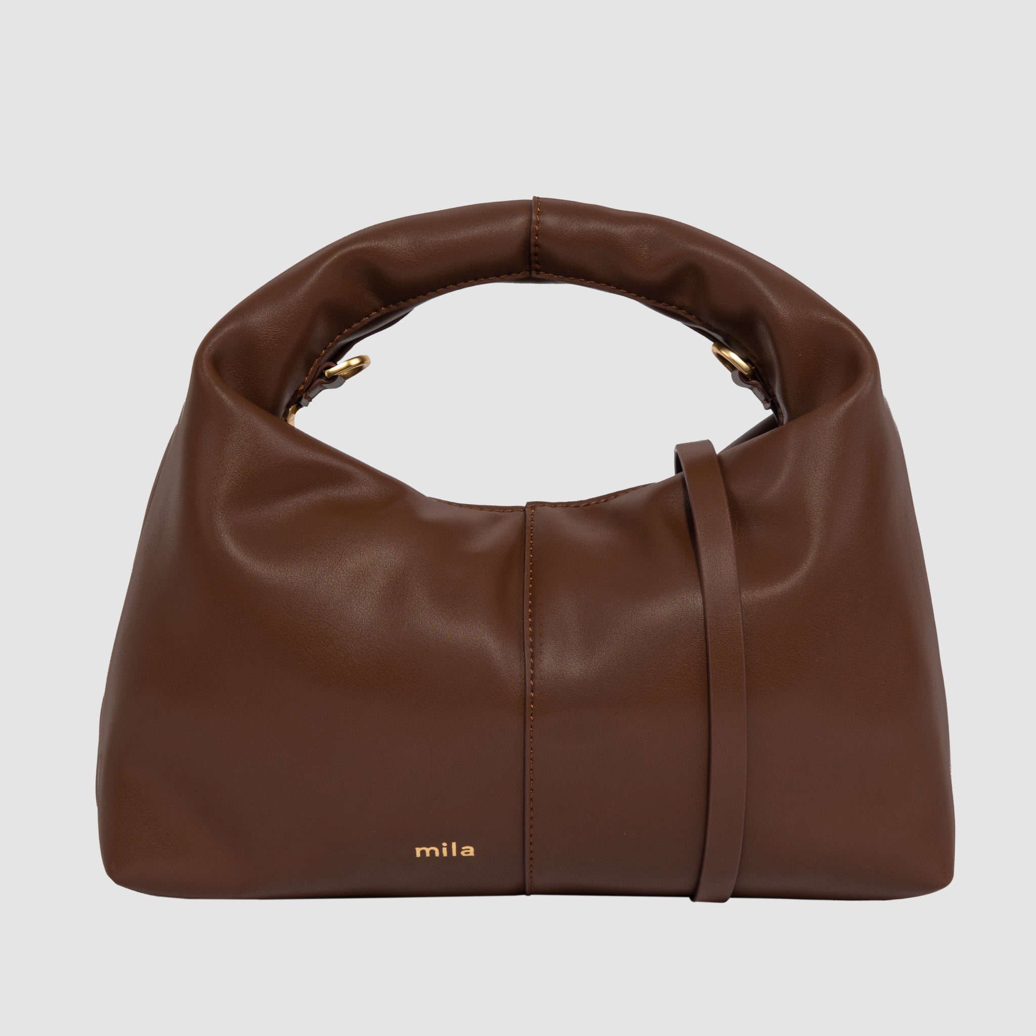 Milla Bolso Mini Woven con Accesorios Dorados