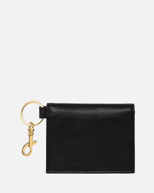 Mila Folded CC Keyring Black