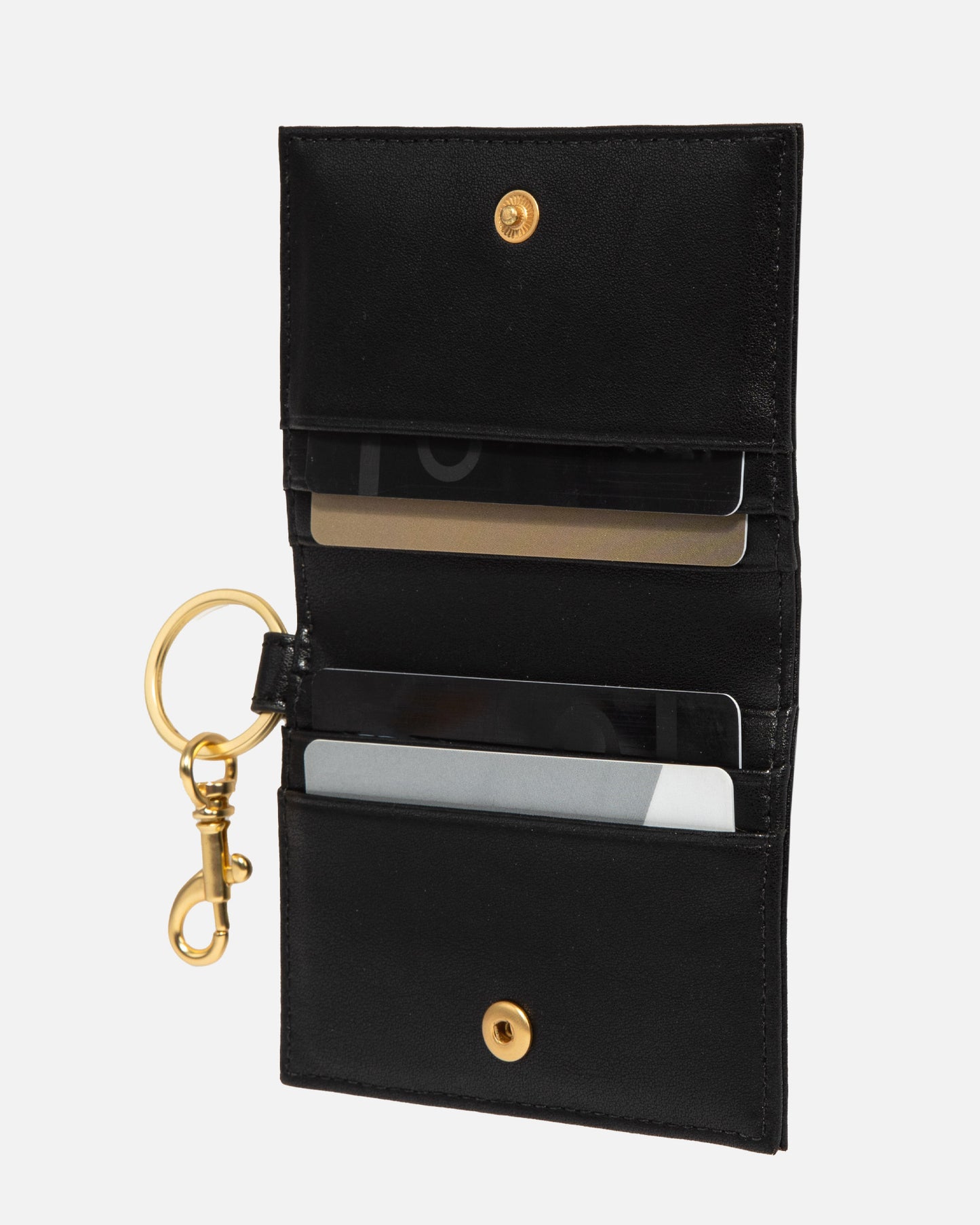 Mila Folded CC Keyring Black
