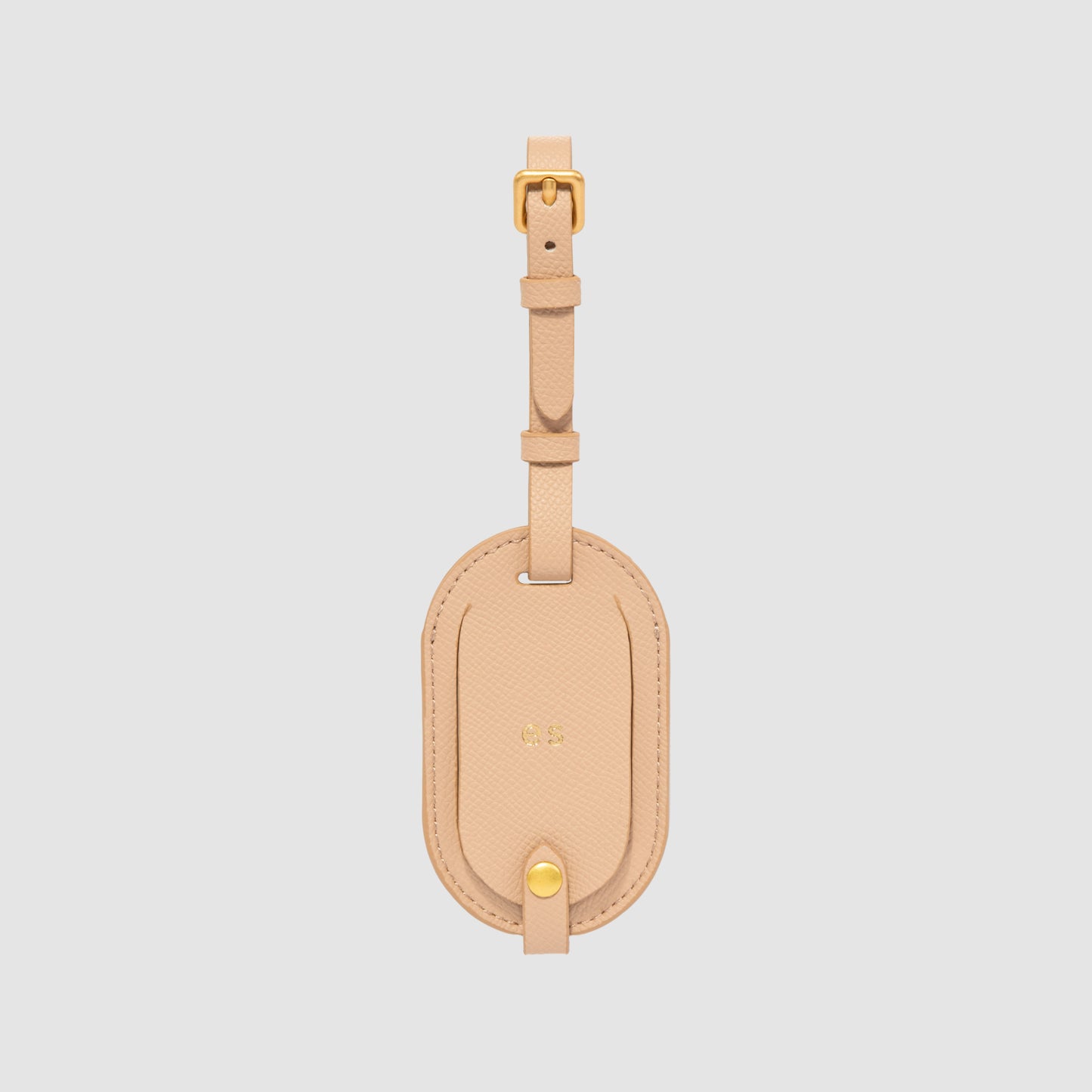Essentials Round Luggage Tag Pecan