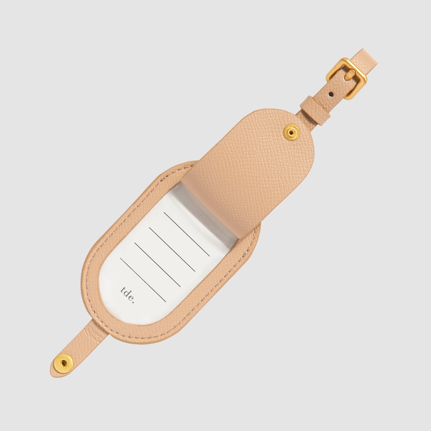 Essentials Round Luggage Tag Pecan