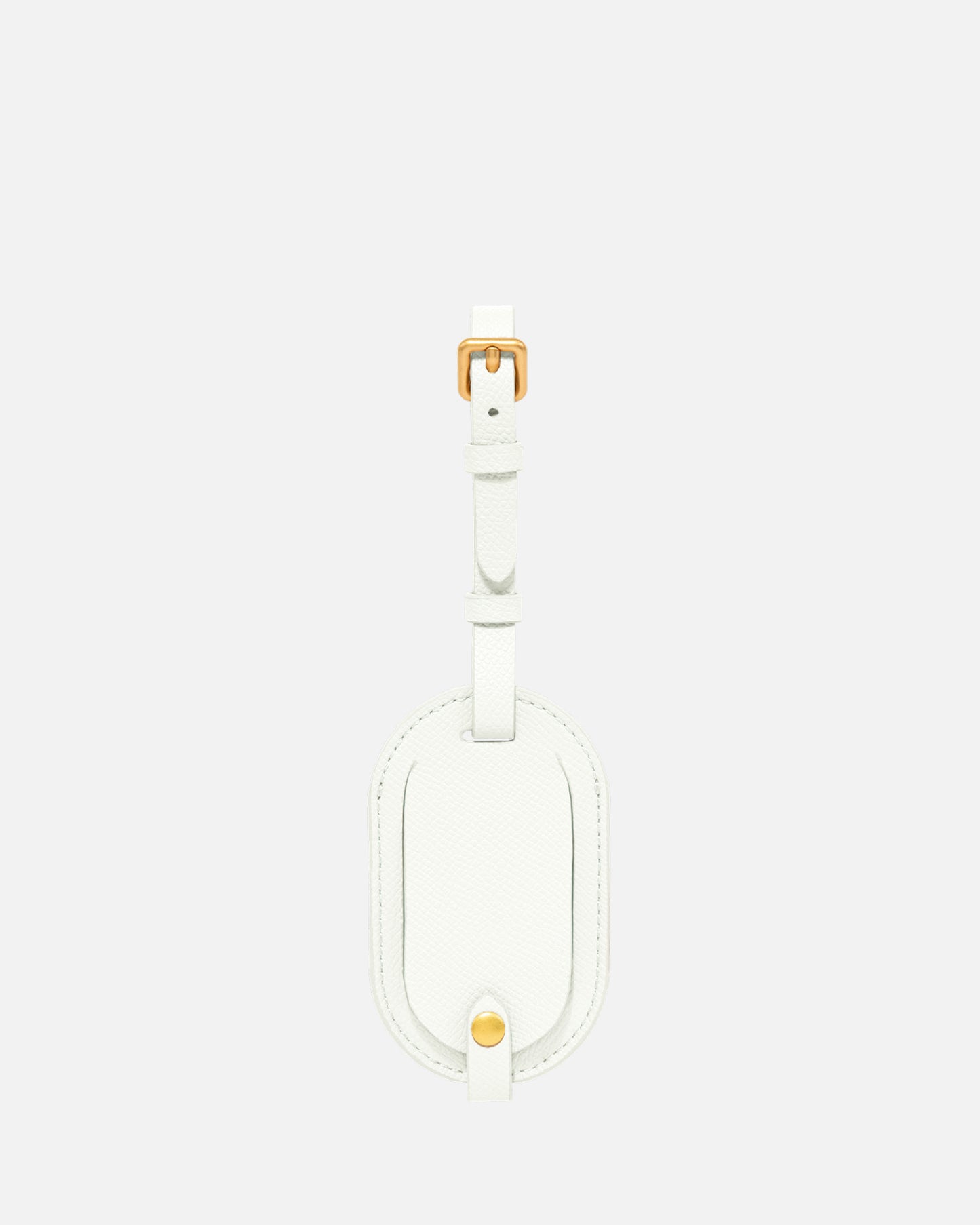 ESSENTIALS ROUND LUGGAGE TAG PURE WHITE