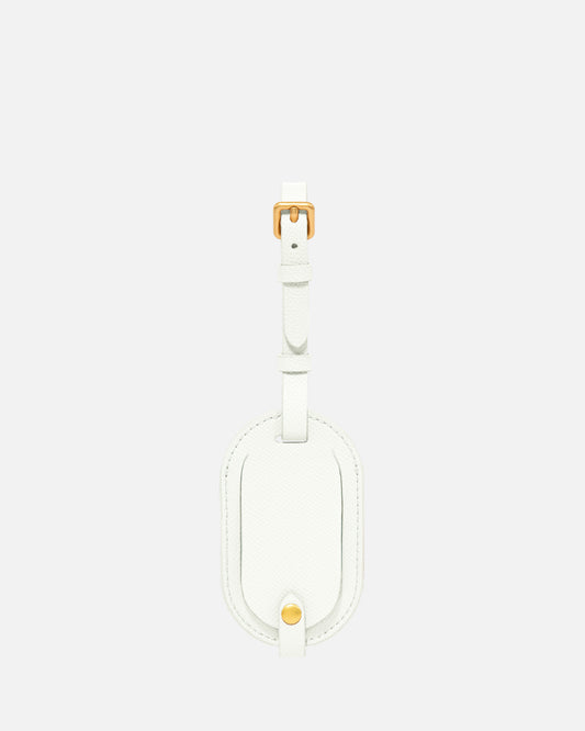 Essentials Round Luggage Tag Pure White