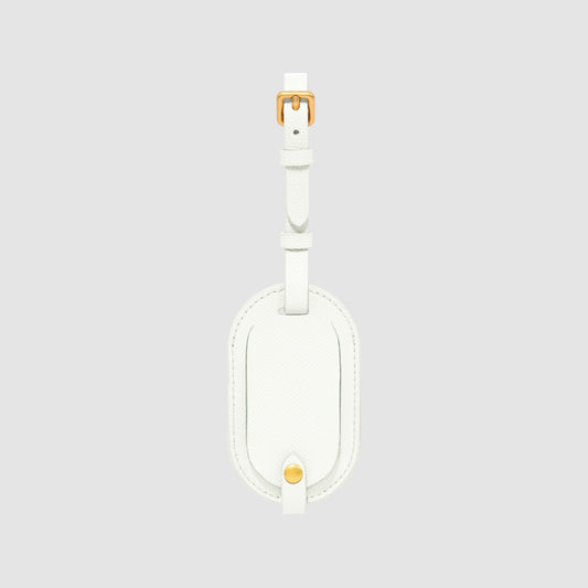 Essentials Round Luggage Tag Pure White