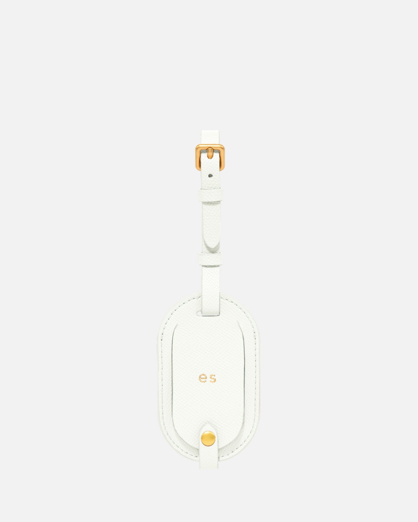 ESSENTIALS ROUND LUGGAGE TAG PURE WHITE