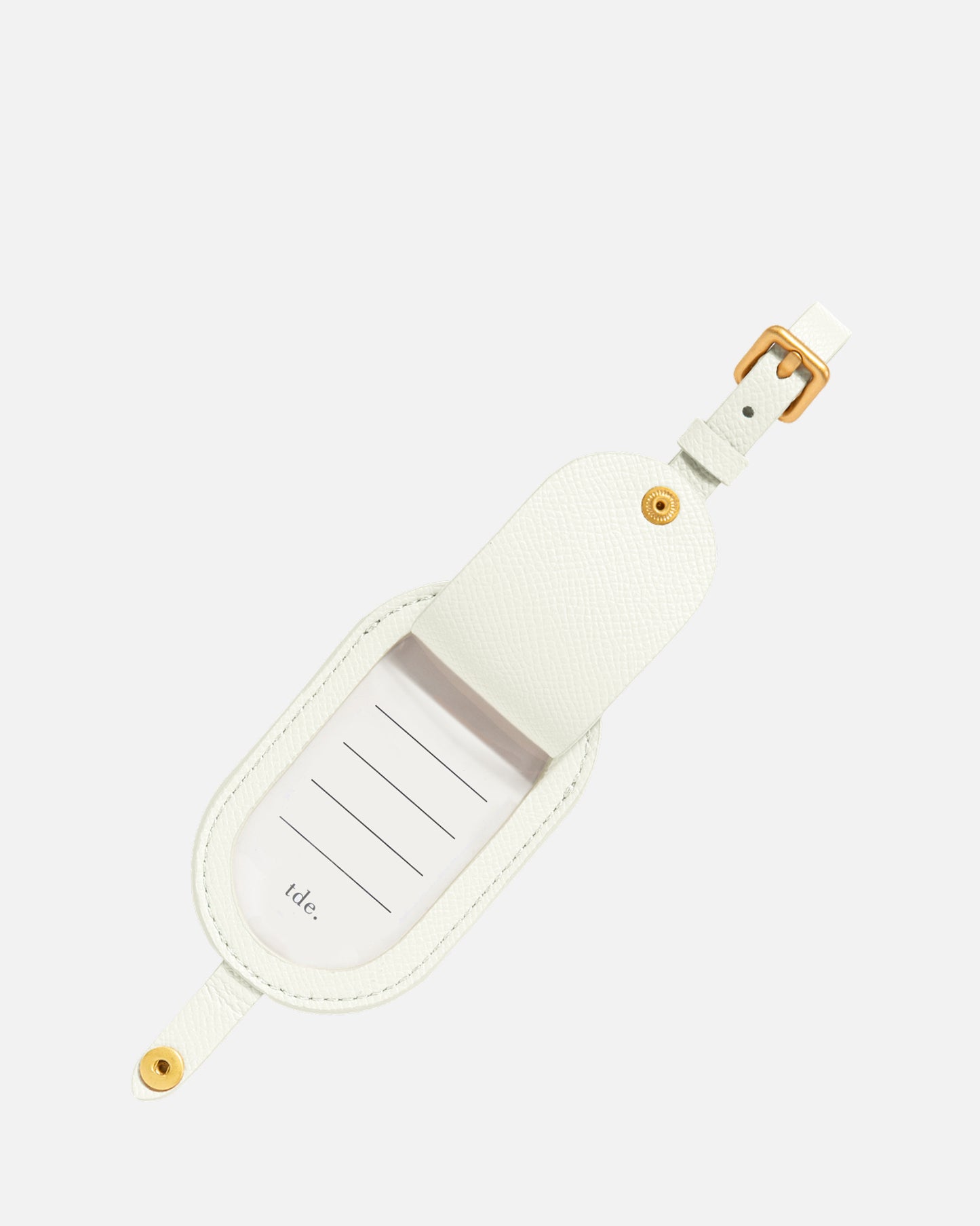 ESSENTIALS ROUND LUGGAGE TAG PURE WHITE