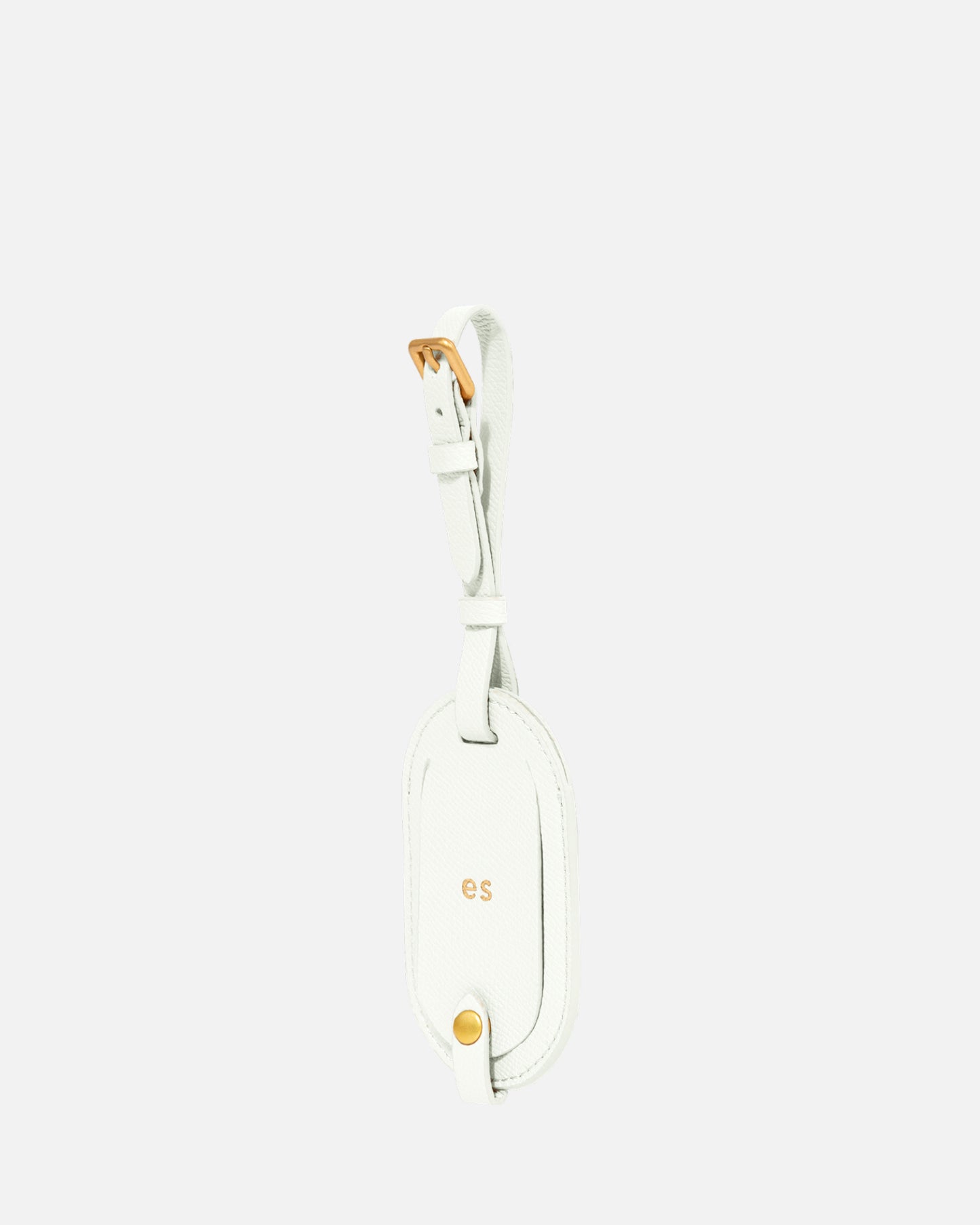 ESSENTIALS ROUND LUGGAGE TAG PURE WHITE