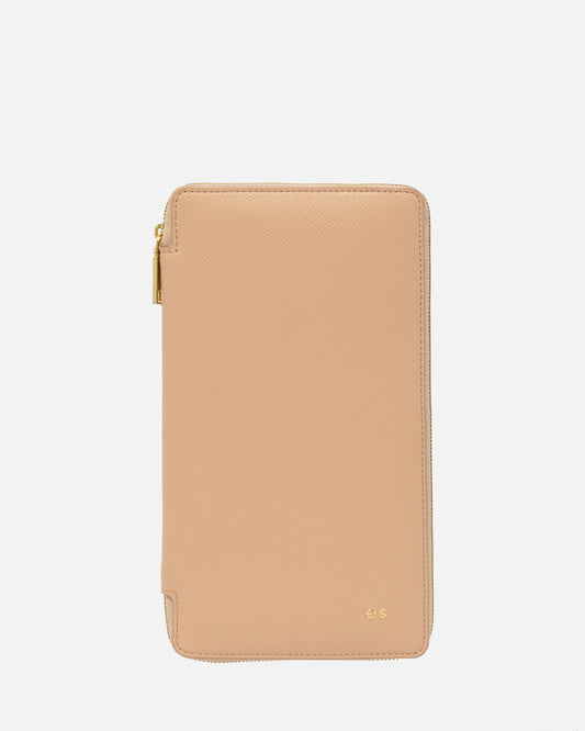 Essentials Zip Travel Wallet Pecan