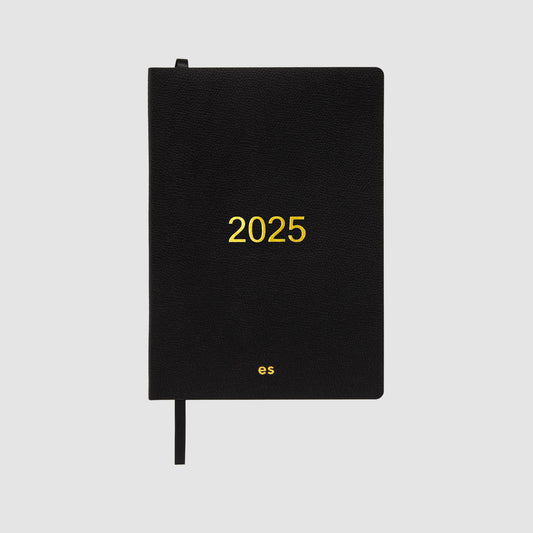 Essentials A5 2025 Diary Black