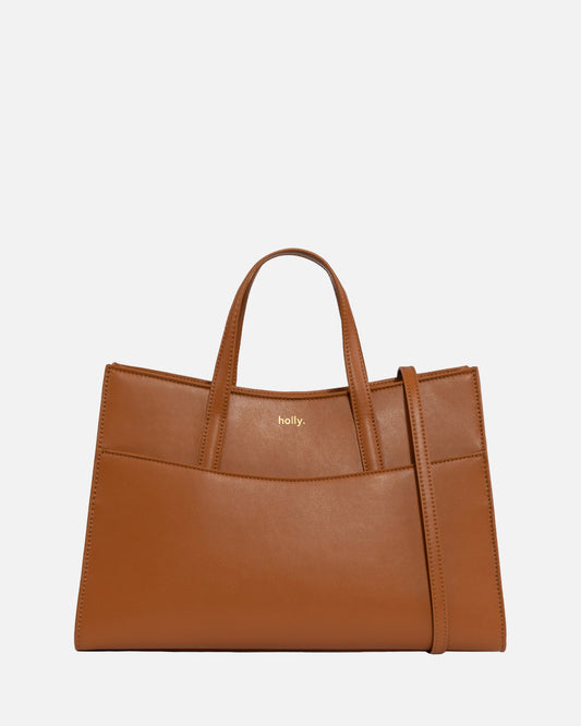 Timeless Medium Work Tote Bag Tan