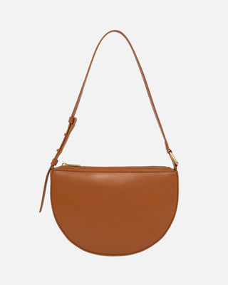 Timeless Zip Top Shoulder Bag Tan