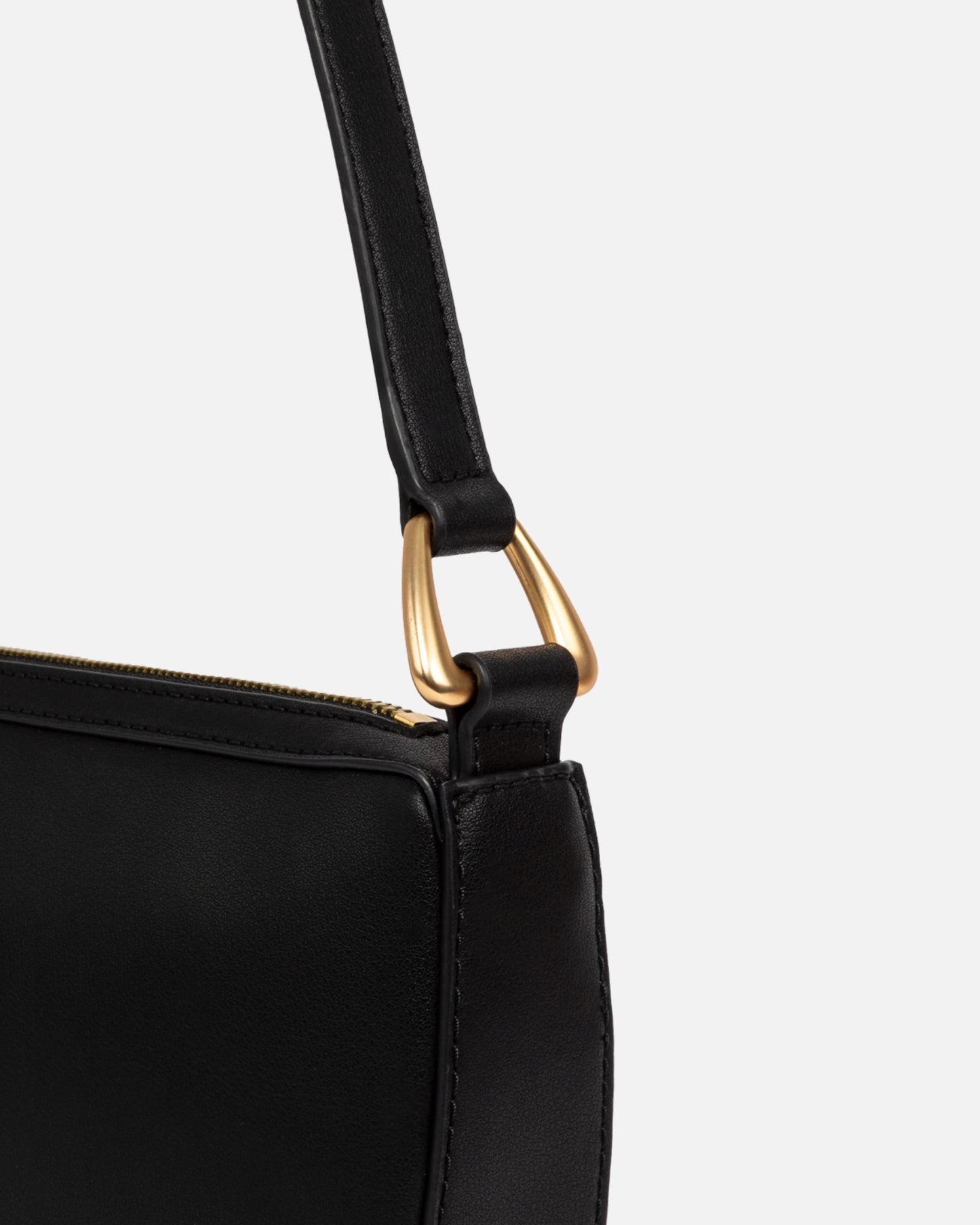 Timeless Zip Top Shoulder Bag Black