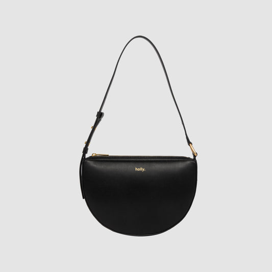 Timeless Zip Top Shoulder Bag Black