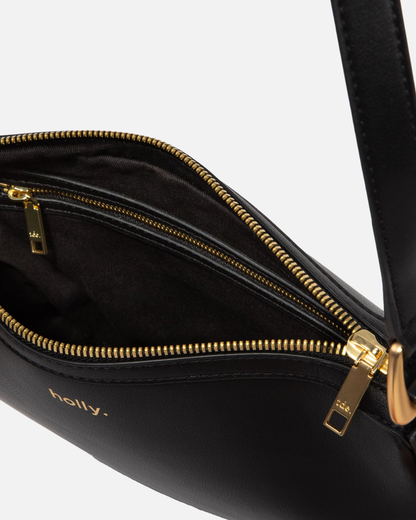 Timeless Zip Top Shoulder Bag Black