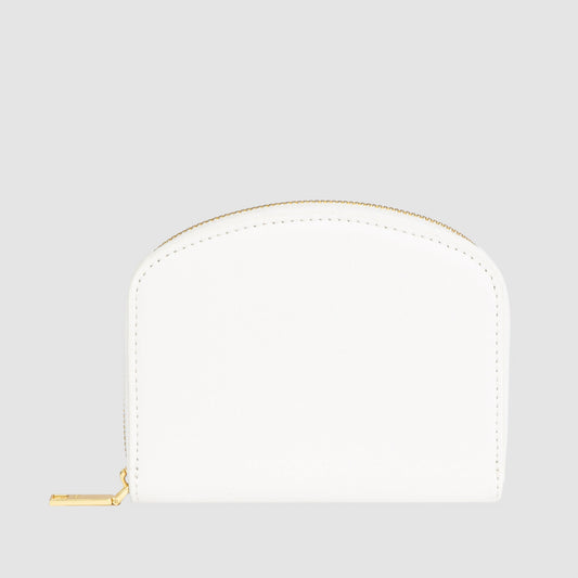 Timeless Small Zip Wallet Pure White