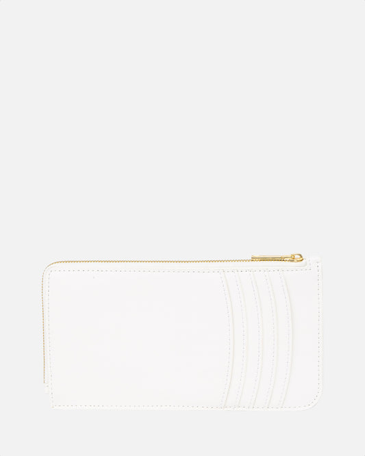 Timeless Long Zip Wallet Pure White